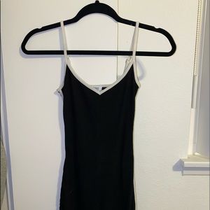 Black mini bodycon dress